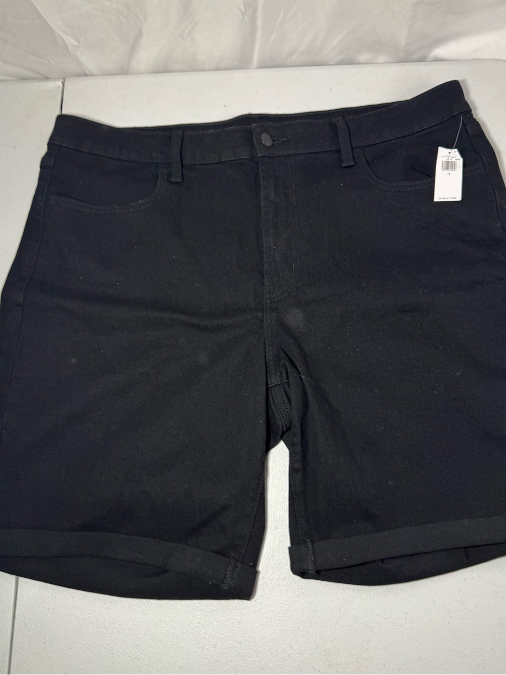 Old Navy Black Stretch Bermuda Shorts